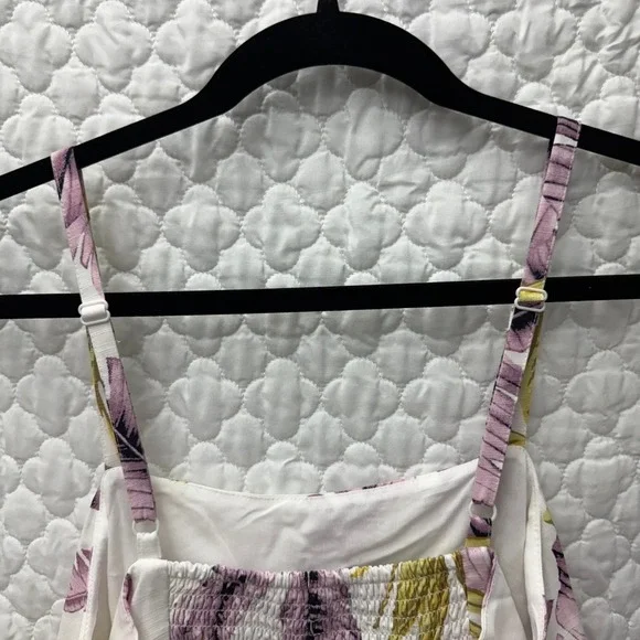 LOFT Sundress Tiered Sleeveless Casual‎ Tropical Print Dress Size 8 - Picture 9 of 13